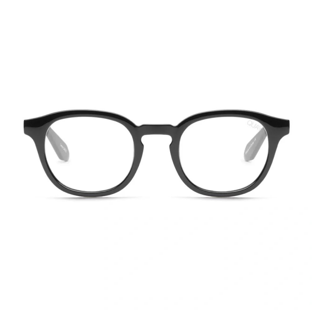 QUAY Walk On Blue Light Glasses Black Frame Bluelight Blocking Lens Unisex NWT